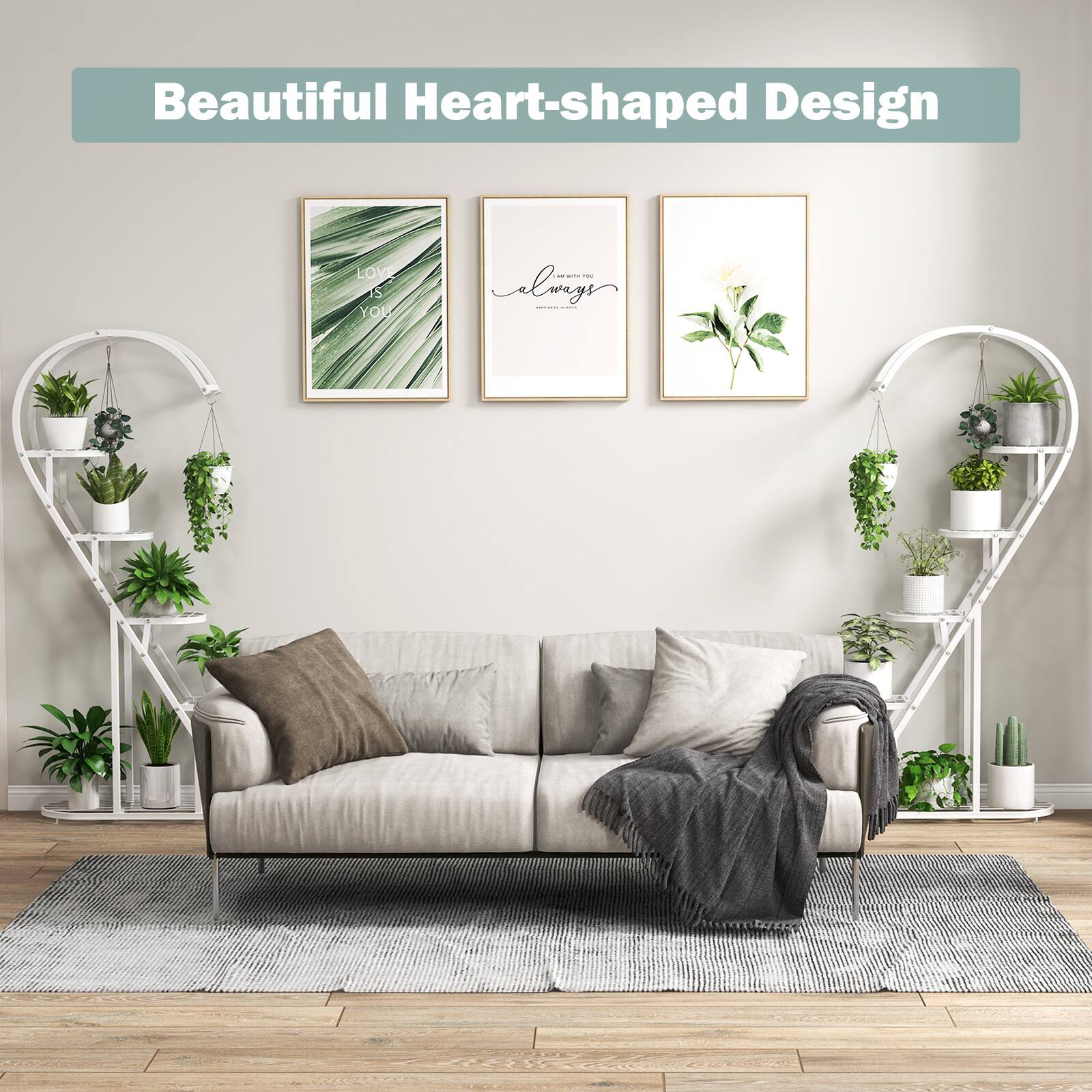 Beautiful Heart-shaped Design

LOVE IS YOU

always