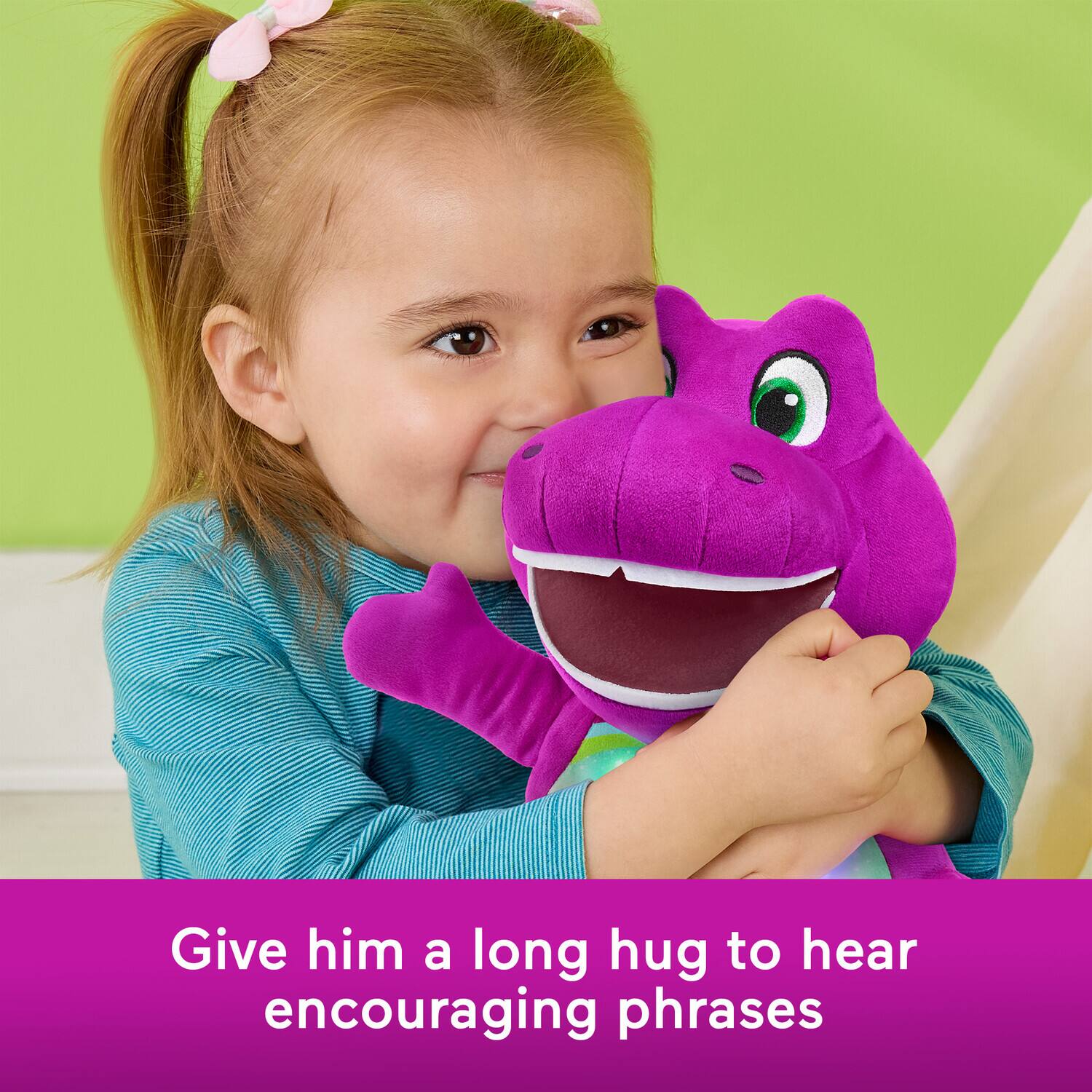 Give him a long hug to hear encouraging phrases.