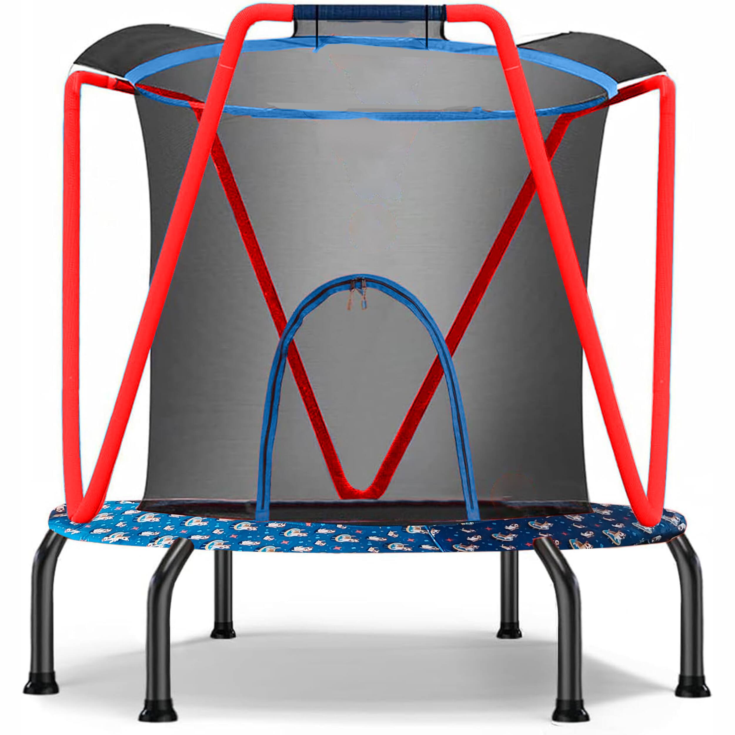 Alt View 2. LOVMOR - Lovmor 5.5 FT Trampoline with Safety Enclosure Recreational Trampoline for Kids.
