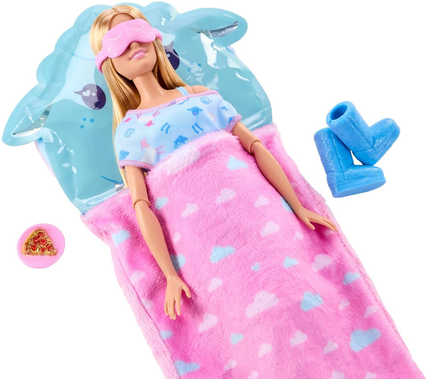 Alt View 3. Mattel - Barbie Party Unboxed Sleepover Reveal Series Blue Pajama Doll & Accessories (One Random Barbie - COLLECTIBLES - Multicolor.