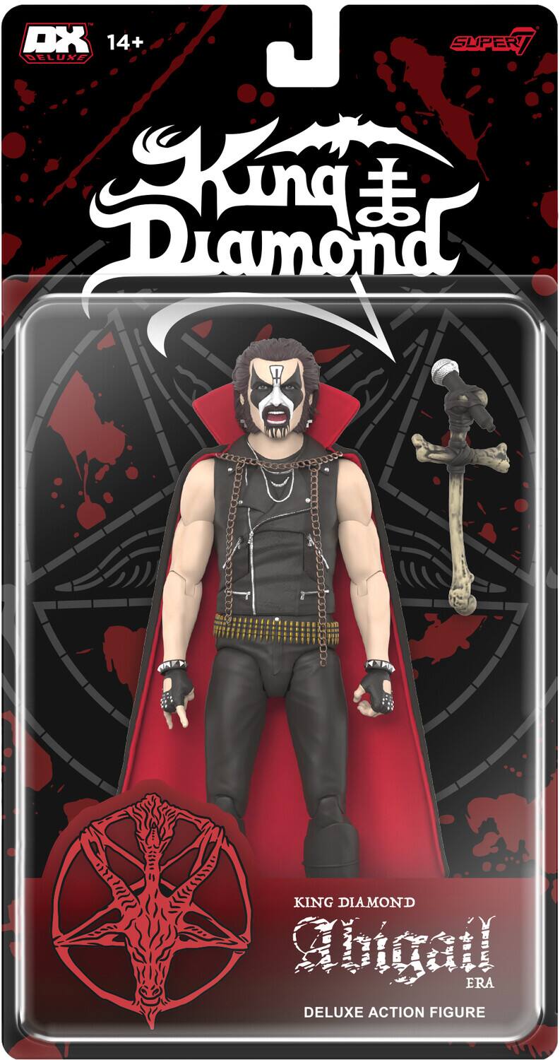 Sure, here is the corrected and grouped text from the image:

---

**DX 14+ SUPER7**

**King Diamond**

**KING DIAMOND**

**Anubis**

**ERA**

**DELUXE ACTION FIGURE**

---