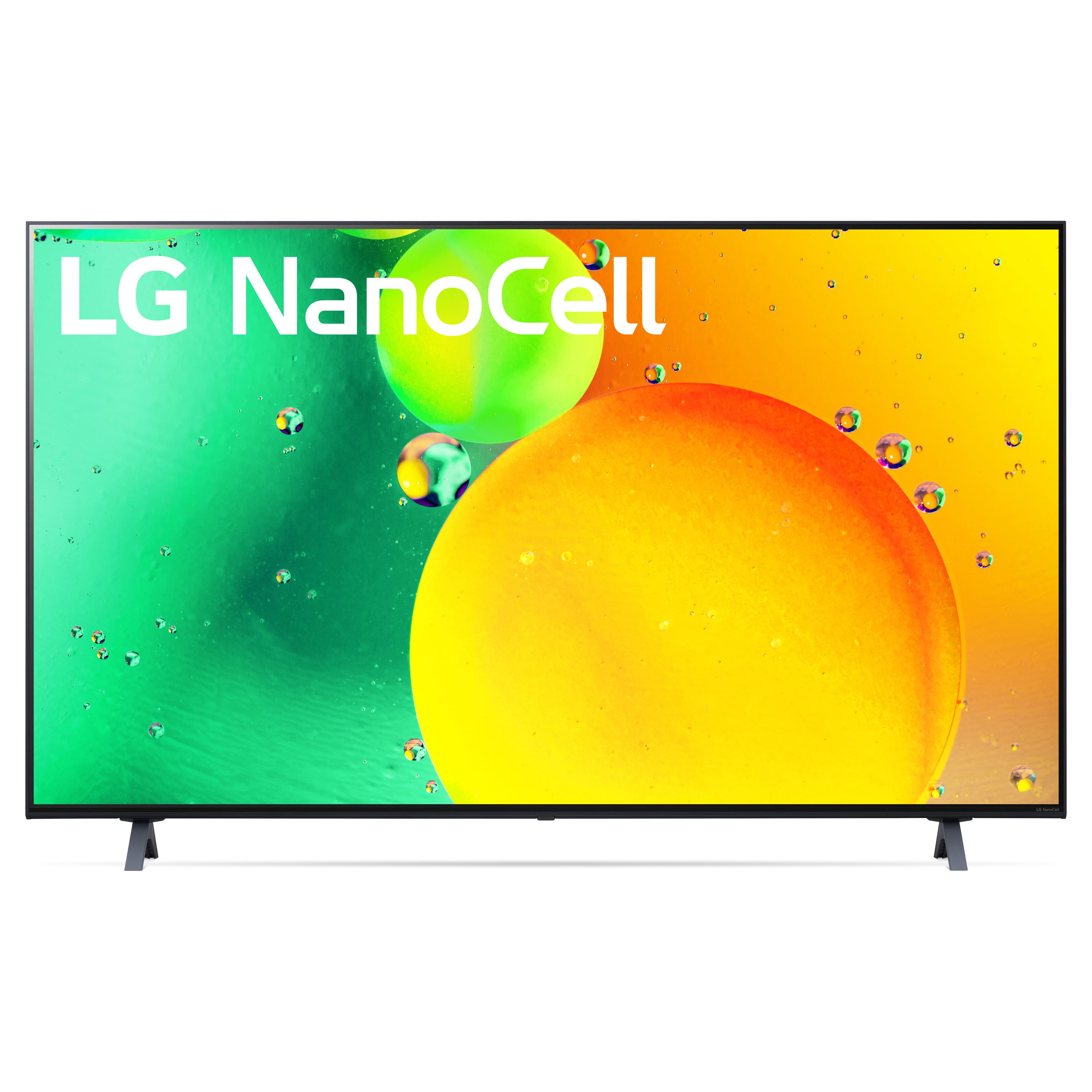Front. LG - 50" Class NanoCell 75UQA Series LED 4K UHD Smart webOS TV - Black.
