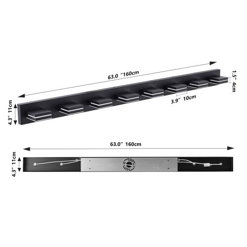 11cm 4.3" 63.0" 160cm 3.9" 10cm 1.5" 4cm