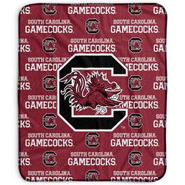 Pegasus - South Carolina Gamecocks 50" x 60" Repeat Wordmark Fleece Blanket - Multicolor