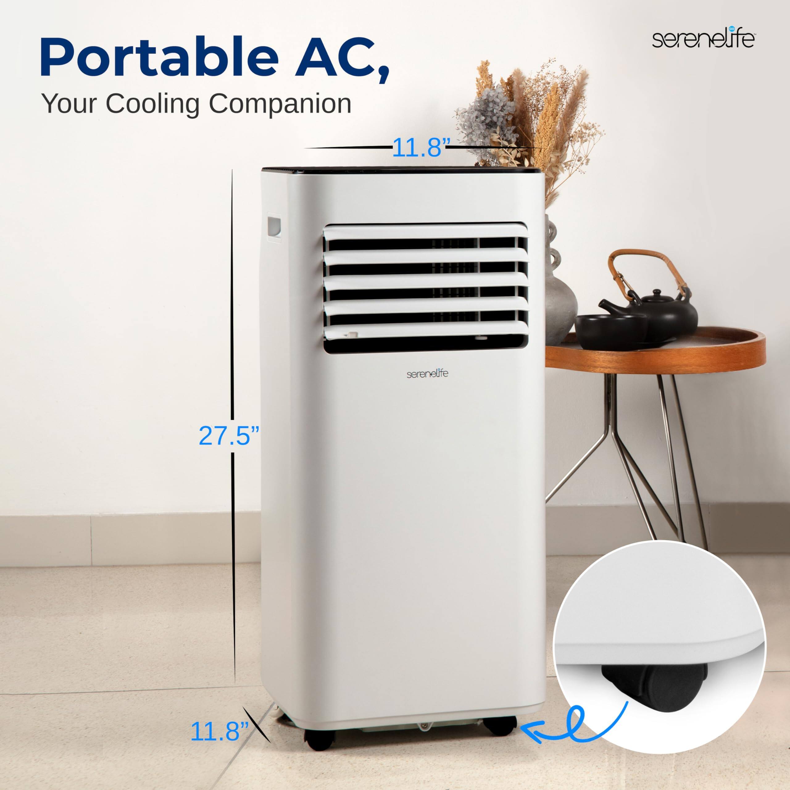 Portable AC, Your Cooling Companion  
11.8" x 27.5" x 11.8"  
serenelife