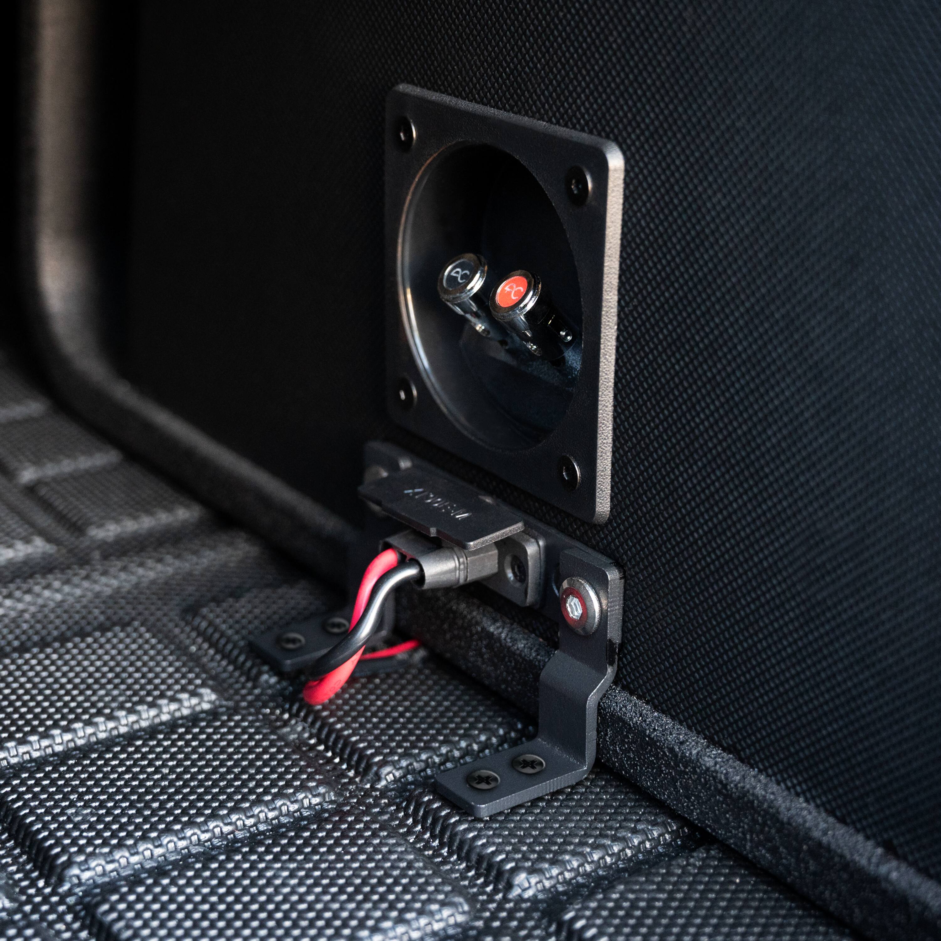 Alt View 27. AudioControl - Spike Series 10” Single-Voice-Coil 2-Ohm Loaded Vented Subwoofer Enclosure - Black.