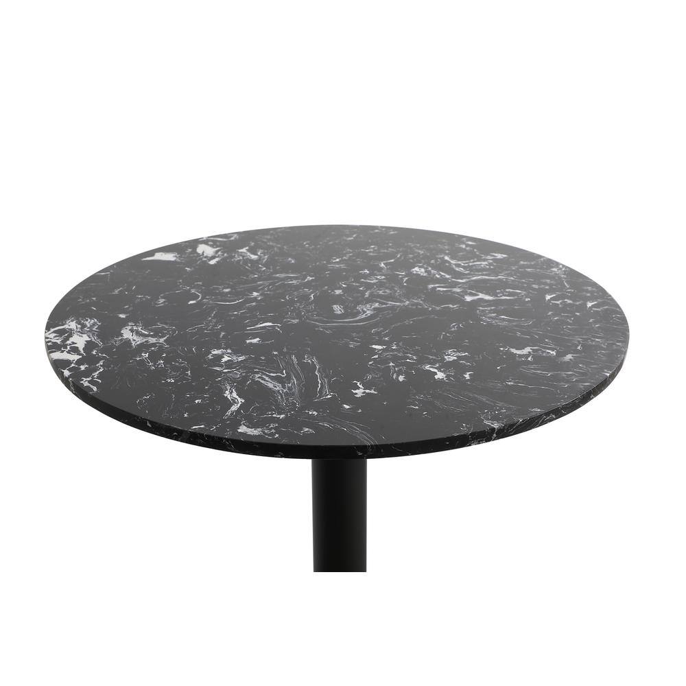 Left. Elegant Decor - 23 inch pub table in black - Black.