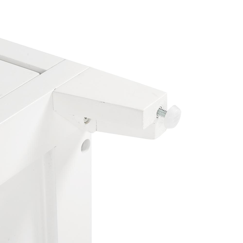 Front. Crosley Furniture - Roarke Stackable Glass Door Kitchen Pantry Storage Cabinet - White.