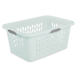 Sterilite - Laundry Basket, 2 Bushel Plastic Hamper with Handles, 24 Pack - Mint