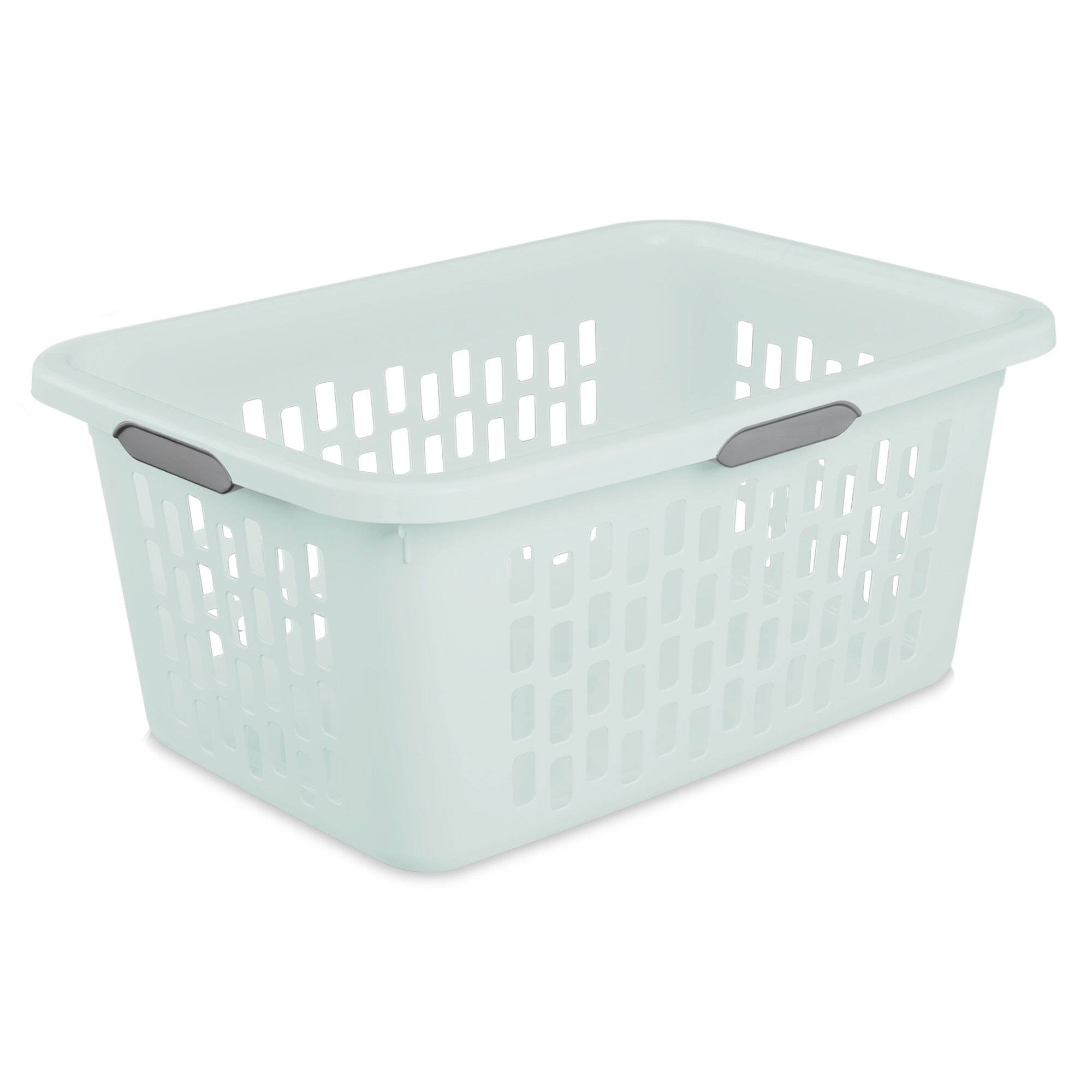 Alt View 5. Sterilite - Sterilite Laundry Basket, 2 Bushel Plastic Hamper with Handles, Mint, 6 Pack - Mint.