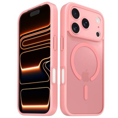 Vena For Apple iPhone 17 Pro Max Case Magsafe, Magnetic Shockproof Translucent Back Slim Phone Case, Light Pink VN2468VC - Best Buy Vena For Apple iPhone 17 Pro Max Case Magsafe, Magnetic Shockproof Translucent Back Slim Phone Case, Light Pink VN2468VC - Best Buy