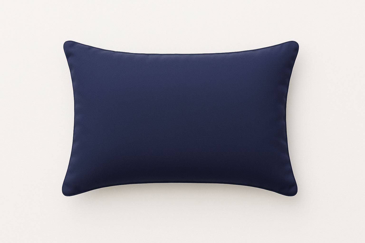 Angle. LuXeo - 2-Pack Indoor-Outdoor Throw Pillow/ Size:14" x 20" - Indigo.