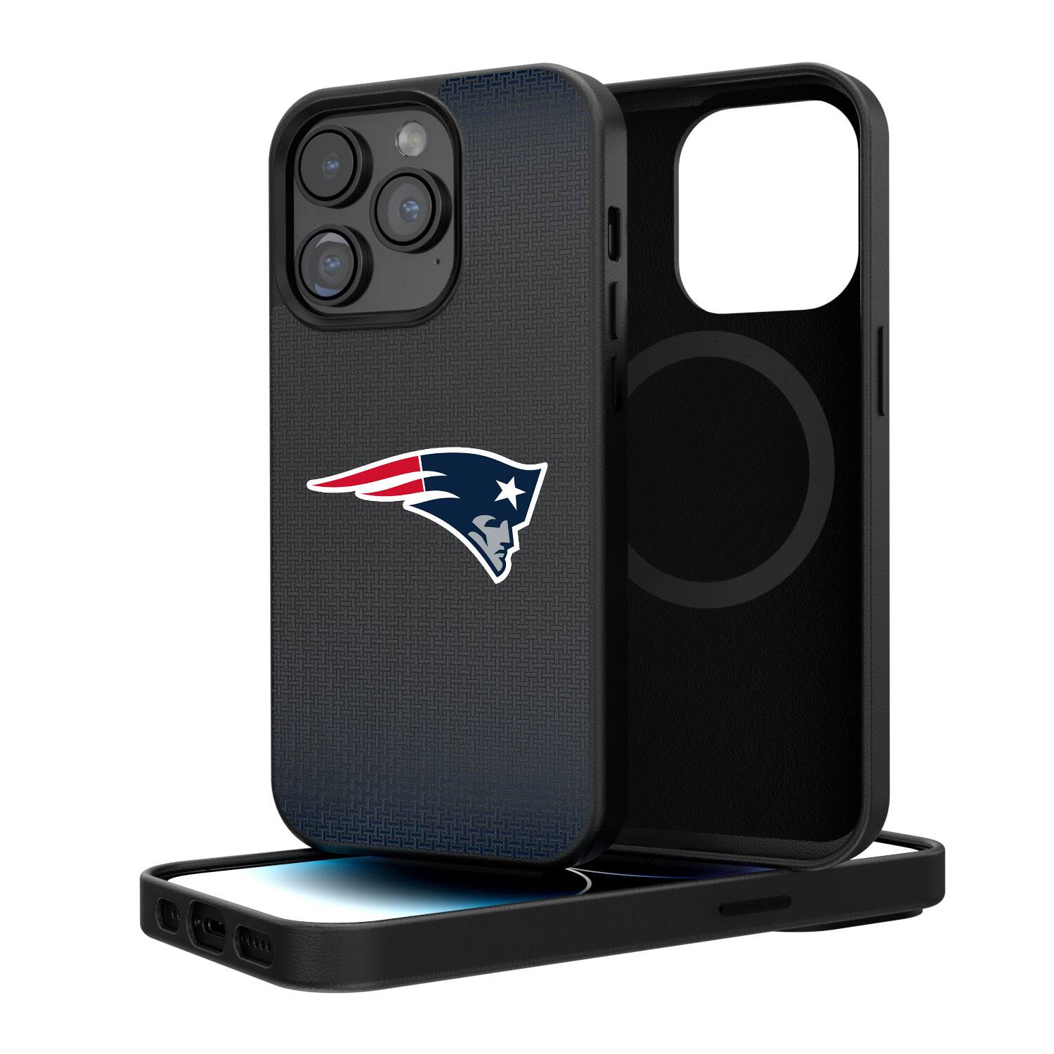 Keyscaper - NFL - New England Patriots - Linen Logo iPhone Magnetic Bump Case - 15 Pro - Black price history on PriceWatchPro