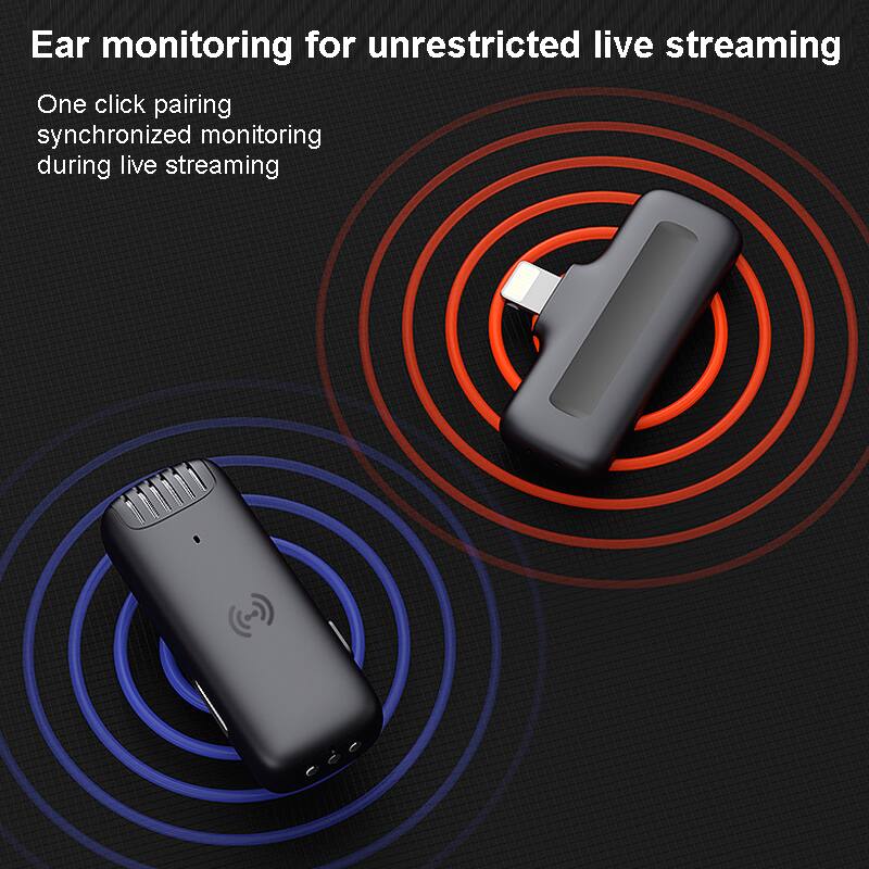 Ear monitoring for unrestricted live streaming

One click pairing  
synchronized monitoring during live streaming