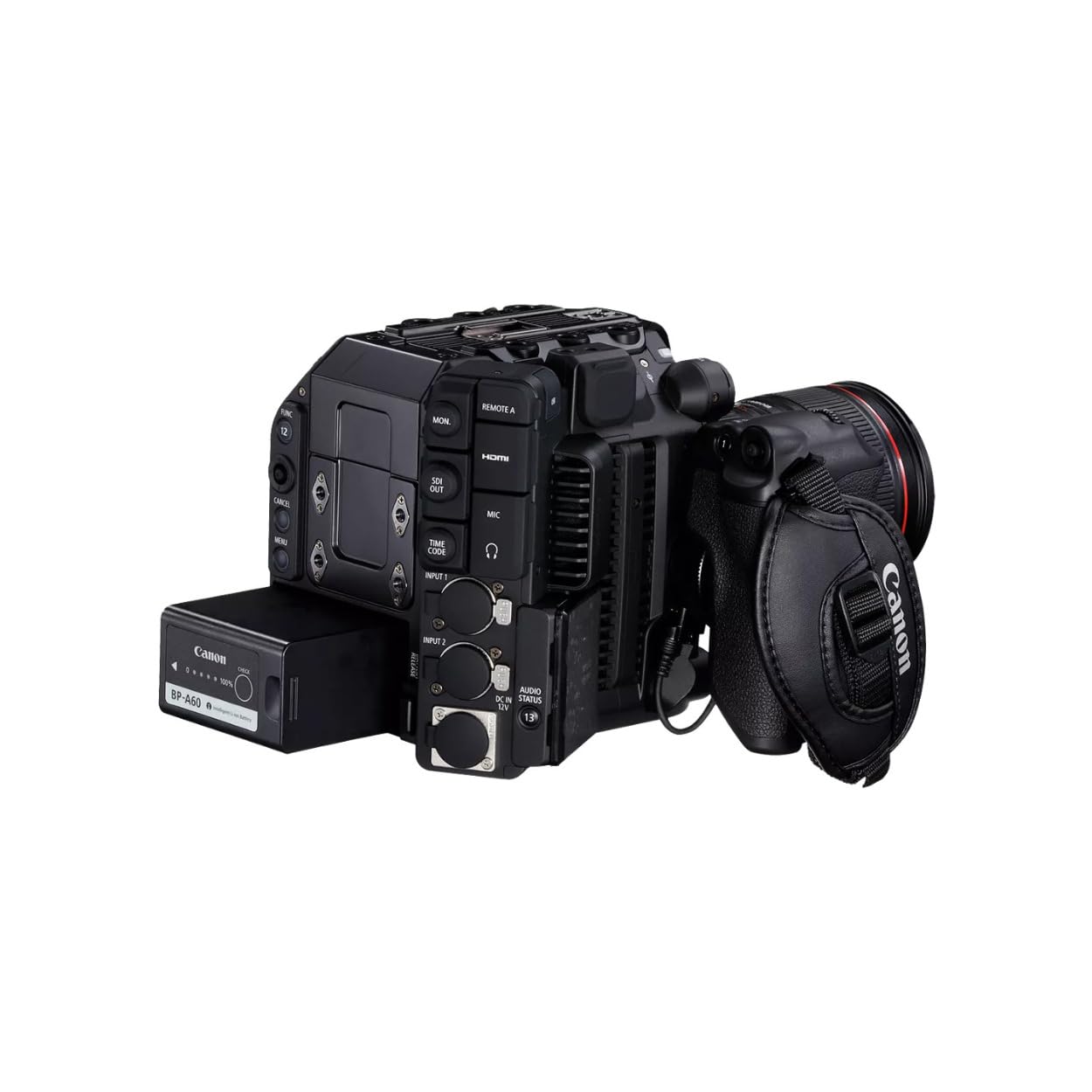 - MON
- REMOTE A
- Canon
- BP-A60
- CME
- TME CODE
- U
- C
- AUDHO
- STARUS S
- 13 Canon