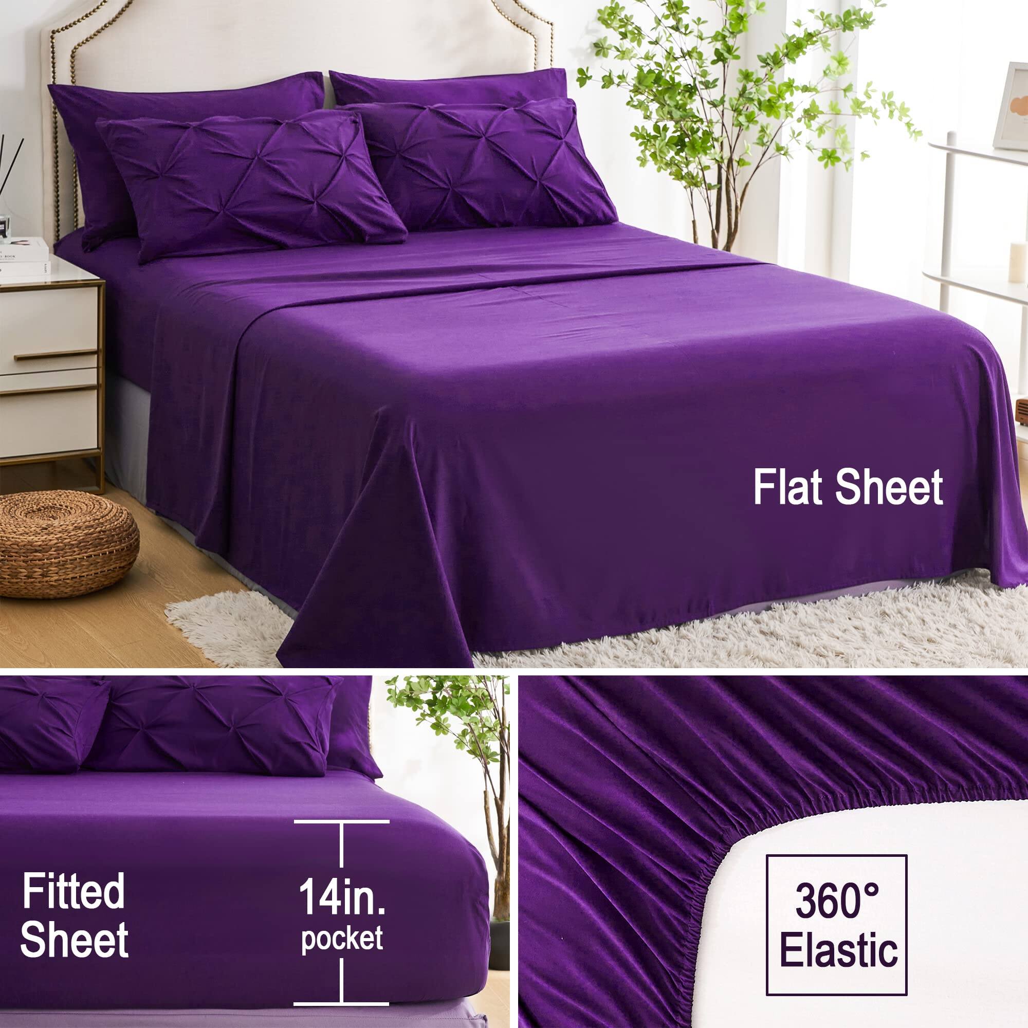 Flat Sheet  
Fitted Sheet  
14in. pocket  
360° Elastic