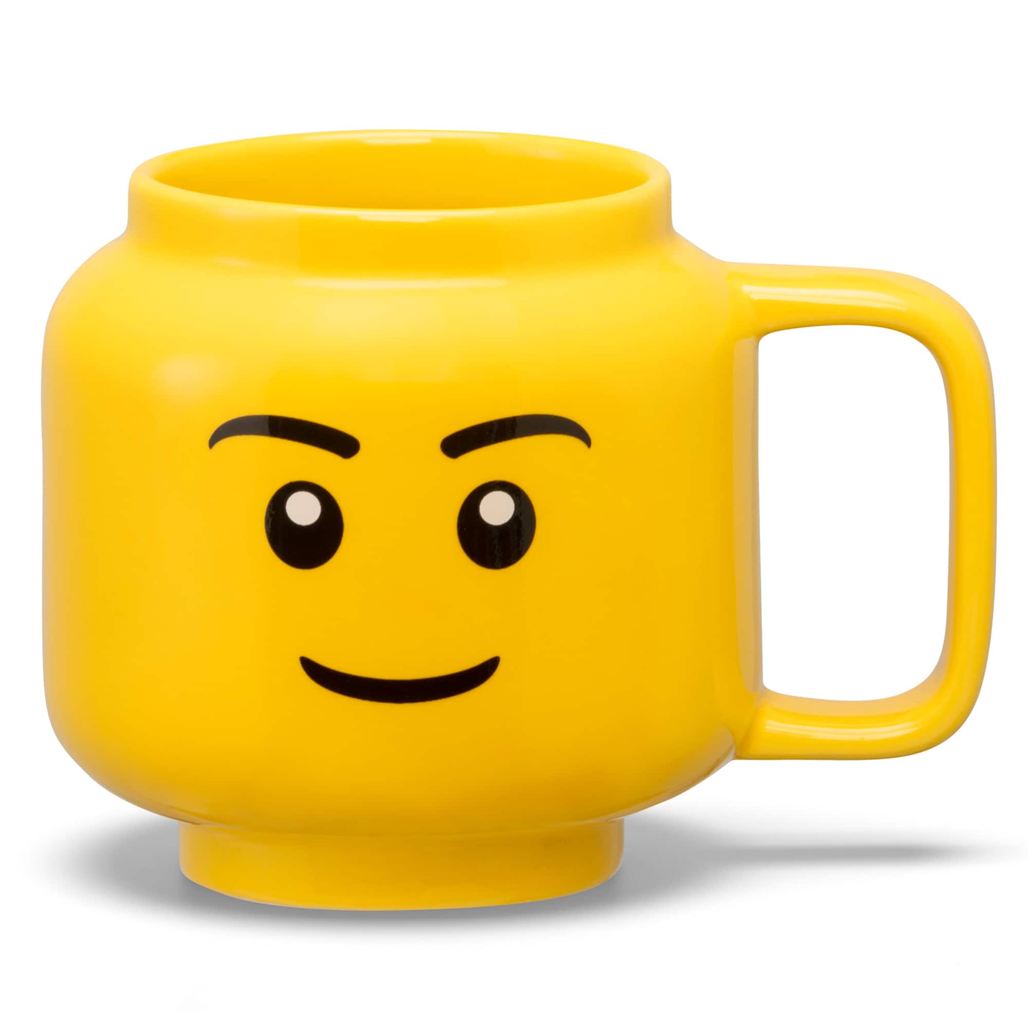 Front. Room Copenhagen - LEGO: Classic Yellow Minifigures Boy Ceramic Mug, 8.6oz - Yellow.