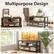 Multipurpose Design: Display Rack, Coffee Table, TV Stand.