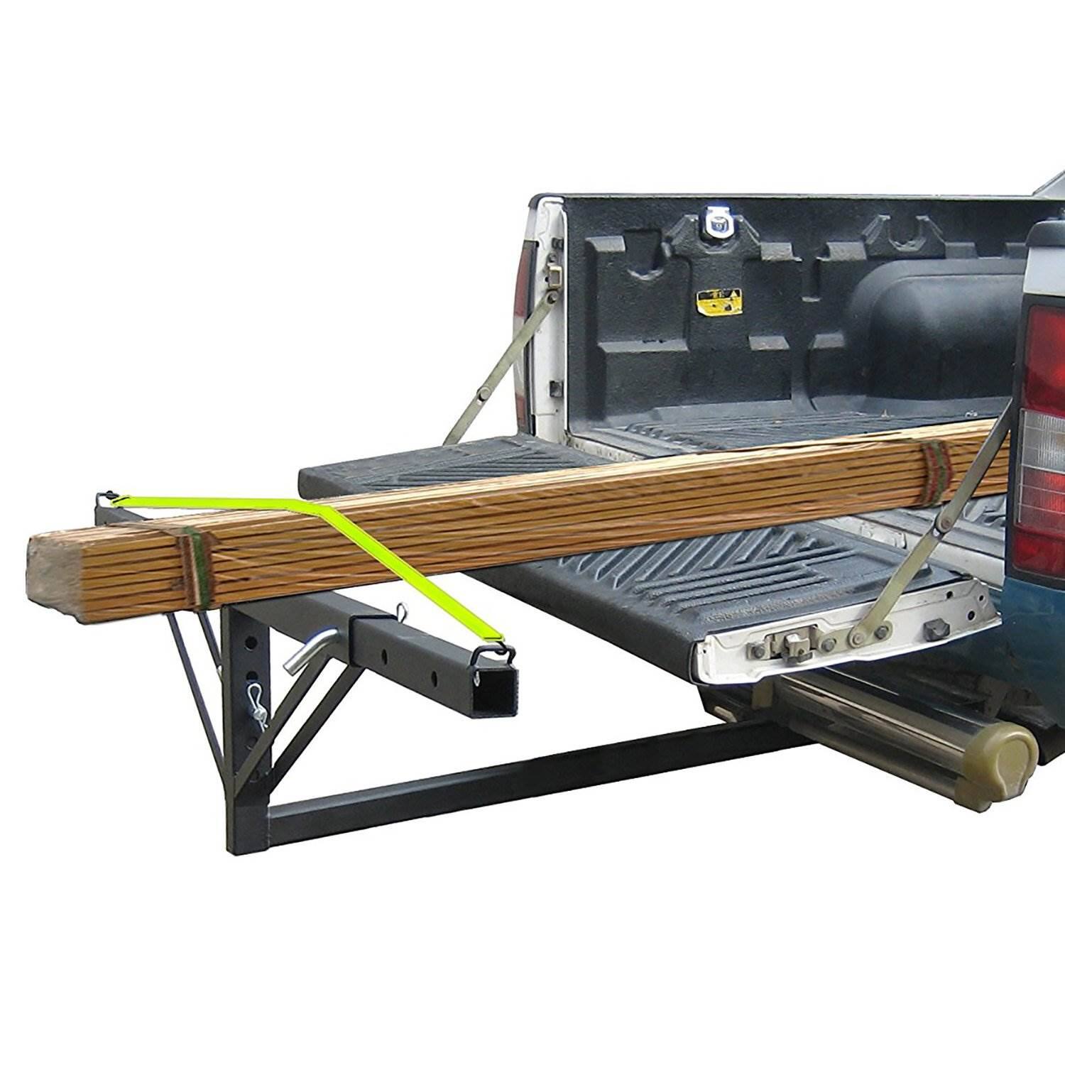 Alt View 1. Tow Tuff - Tow Tuff Adjustable Steel Truck Bed Extender for Class III & Class IV Receivers - Steel.
