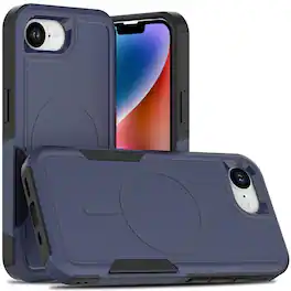UUCOVER - Magnetic Case for iPhone 17e / iPhone 16e ,Shockproof TPU+PC Case Compatible with Mag Safe Back Cover for iPhone 16e/17e - Darkblue