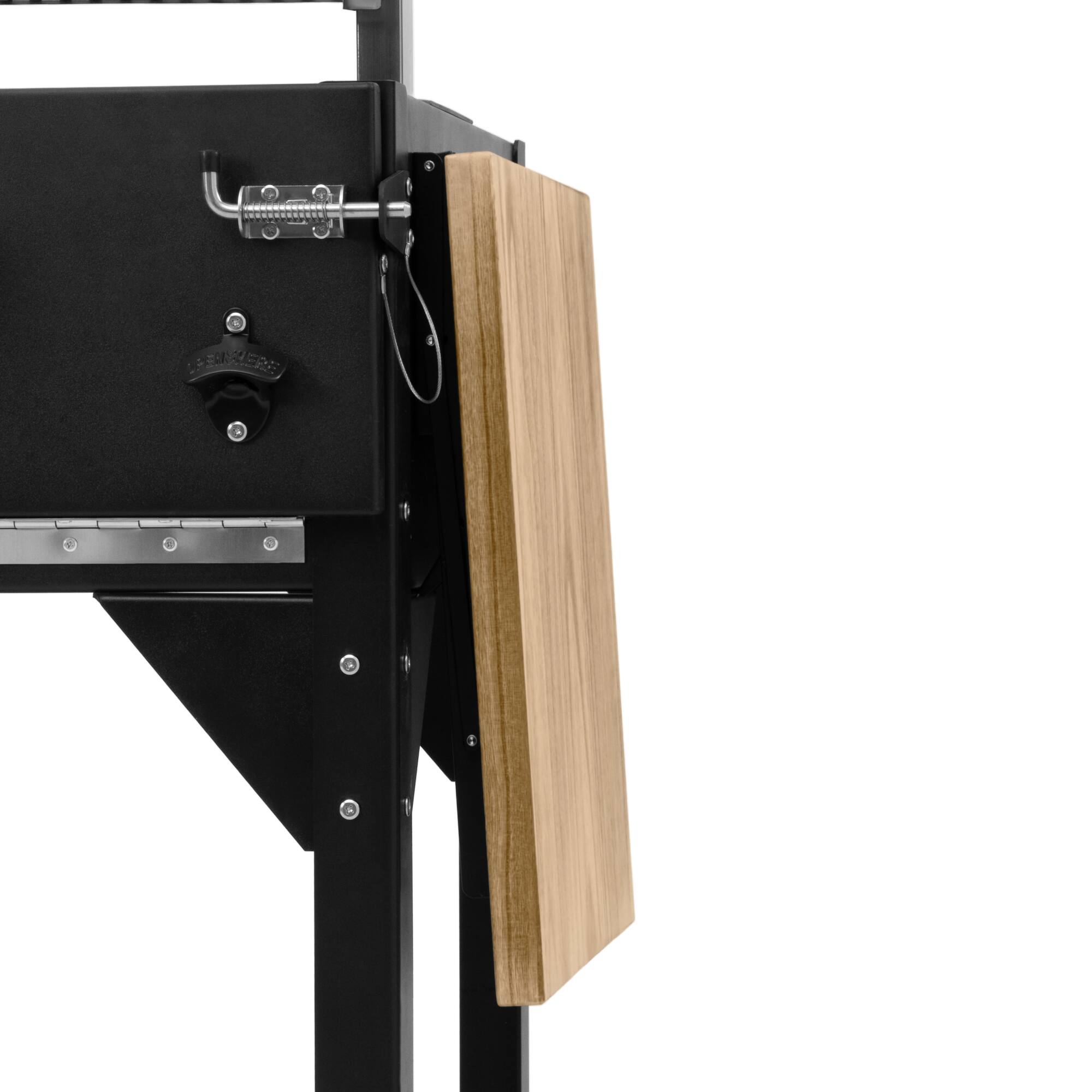 Alt View 6. Koolmore - 72 in. Argentine Santa Maria Charcoal and Wood Grill, Adjustable Outdoor BBQ, in Black (KM-OG-AW-72) - Black.