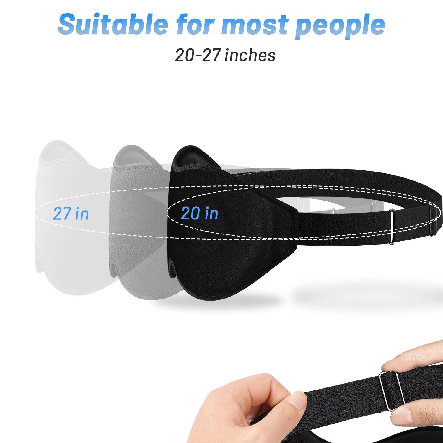 Suitable for most people  
20-27 inches  

27 in  
20 in