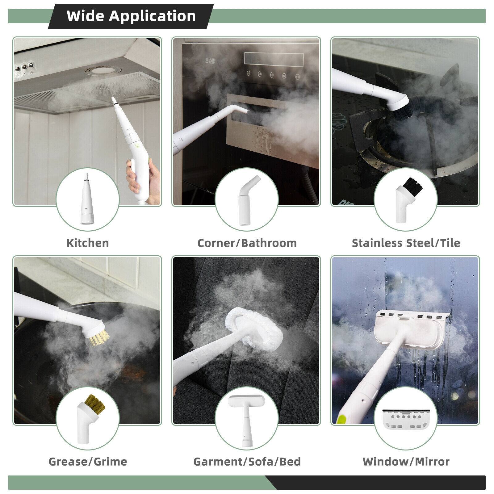 Wide Application

Kitchen
Corner/Bathroom
Stainless Steel/Tile
Grease/Grime
Garment/Sofa/Bed
Window/Mirror