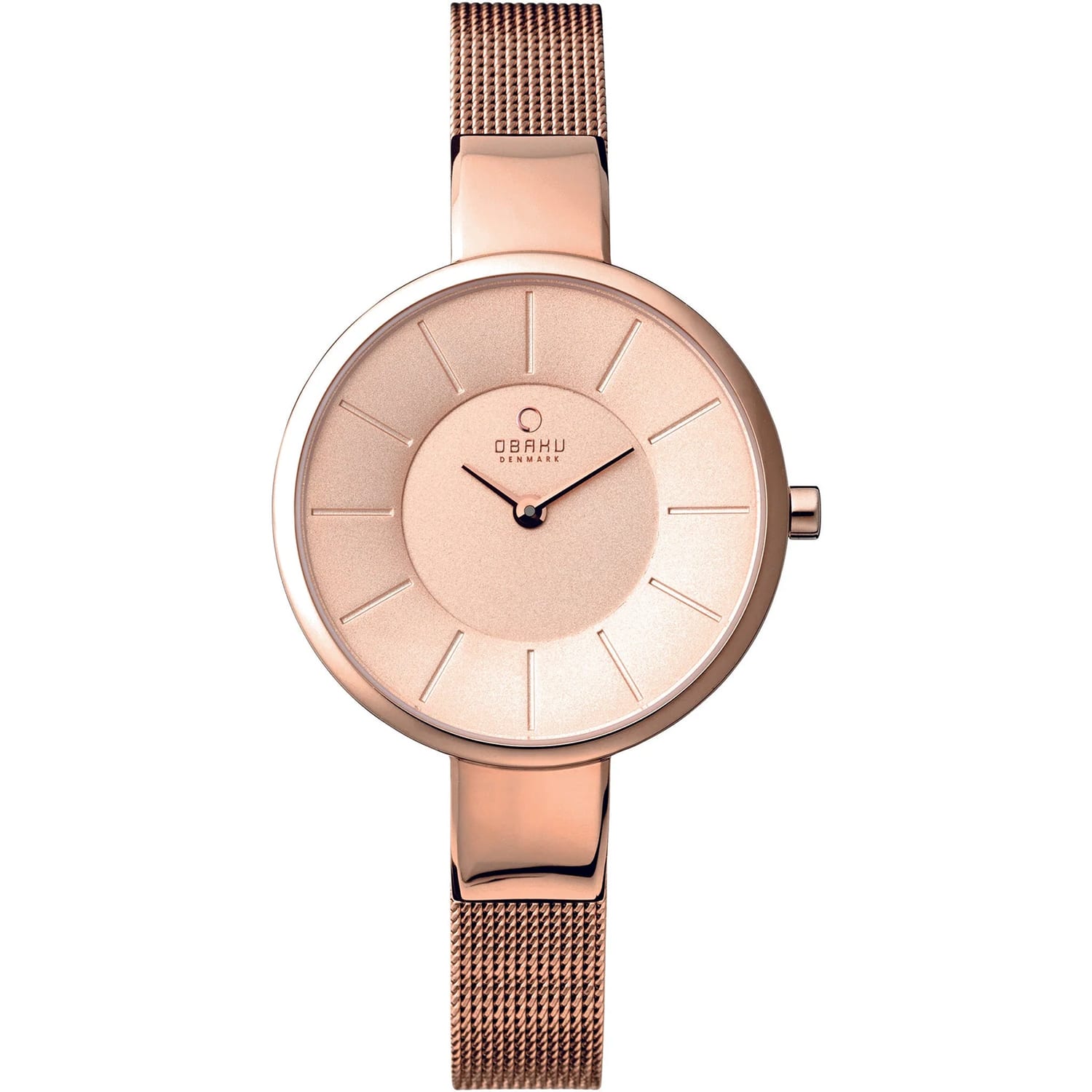 Obaku - Women's Denmark Dial Watch - V149LXVVMV - Rose Gold price history on PriceWatchPro