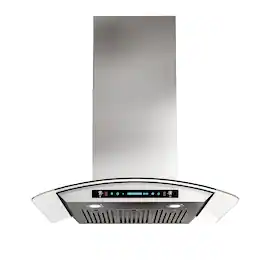 Onefly - 36 inches - Externally Vented - Wall Range Hood - Silver