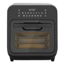 Magic Chef - 15.9 qt. 3-in-1 Air Fryer Oven with Steam - Black