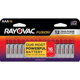 Rayovac - Fusion AAA Alkaline Batteries 16 pk Carded