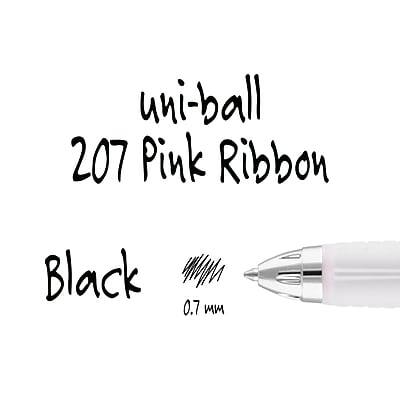 uni-ball 207 Pink Ribbon  
Black 0.7 mm