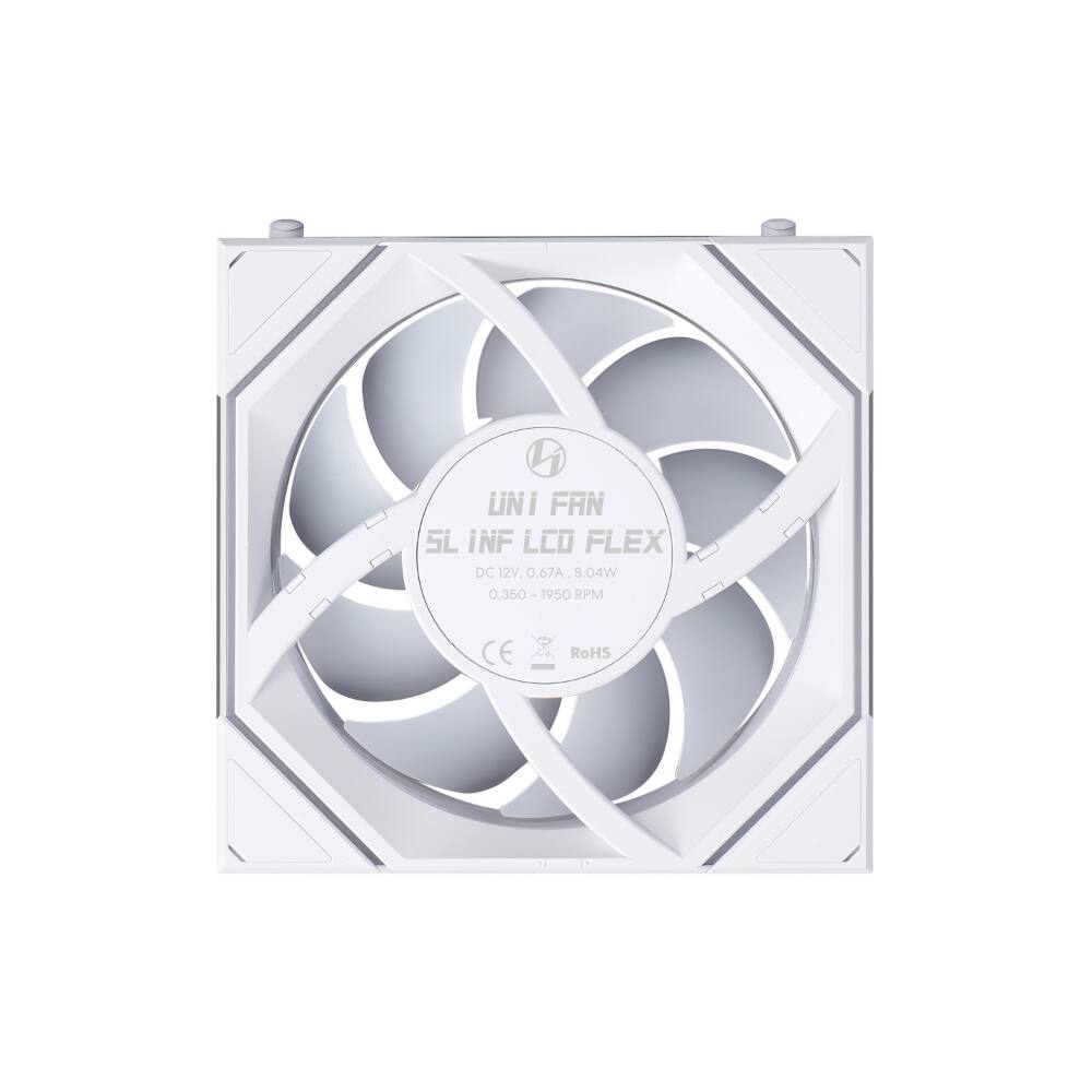 UNI FAN SL INF LCO FLEX DC 12V 0.67A 8.04W 0.350 -1950 1950 RPM CE RoHS
