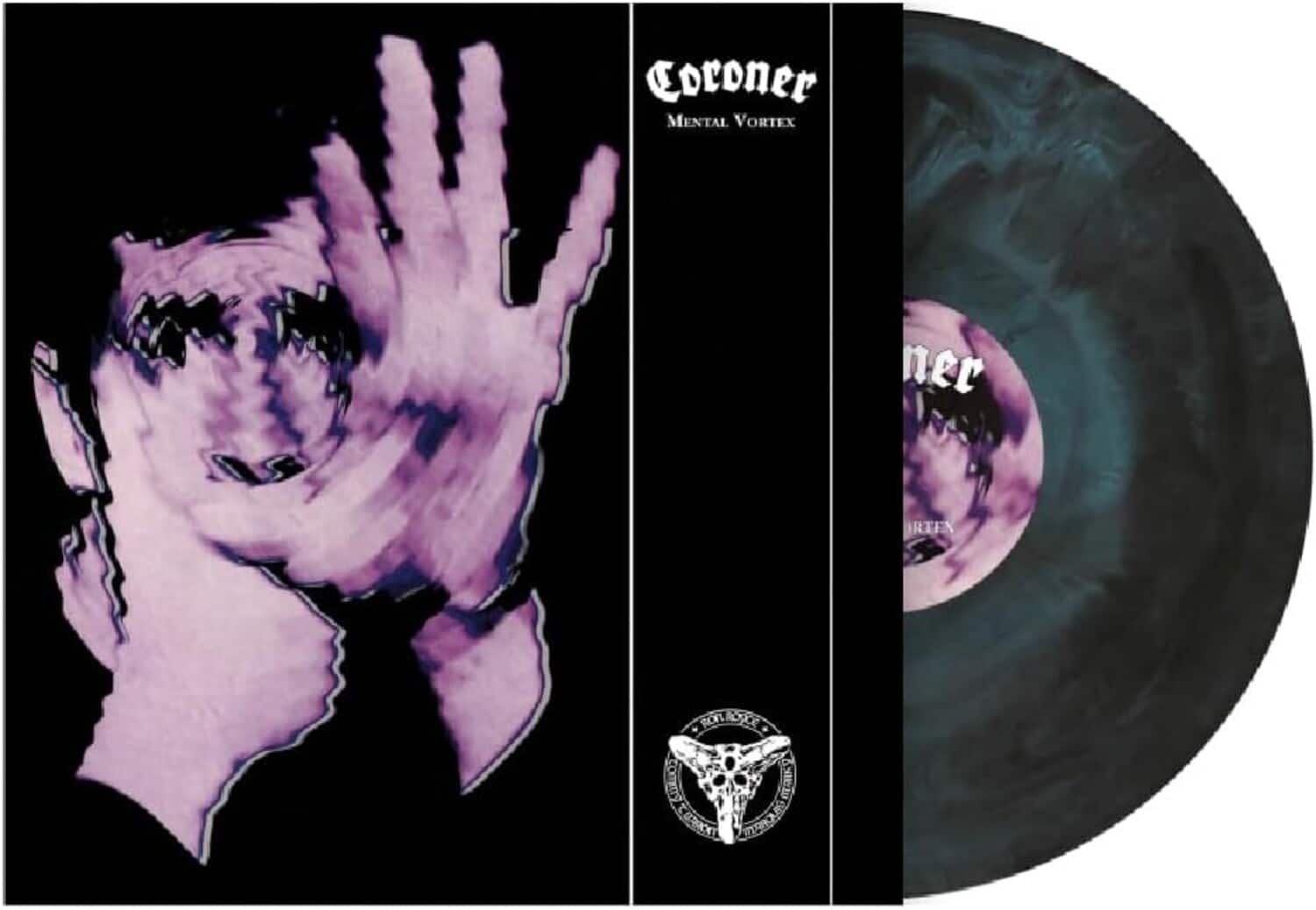 Coroner - Mental Vortex - Transparent Orange Splatter Vinyl In Gatefold Sleeve With Black Poly-Lined - VINYL LP