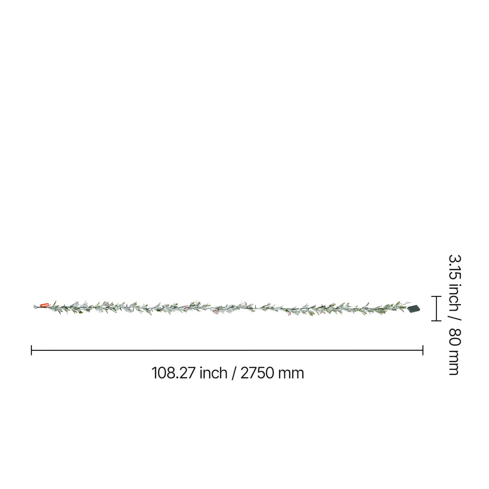 108.27 inch / 2750 mm  
3.15 inch / 80 mm