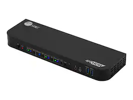 SIIG - 4x1 HDMI 4K HDR KVM USB 3.0 Switch with Remote Control - Black