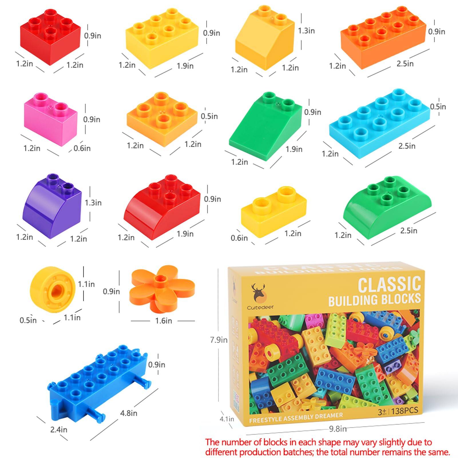 Leash Valley Cutedeer Building Blocks For Classic Big Bricks Set ...