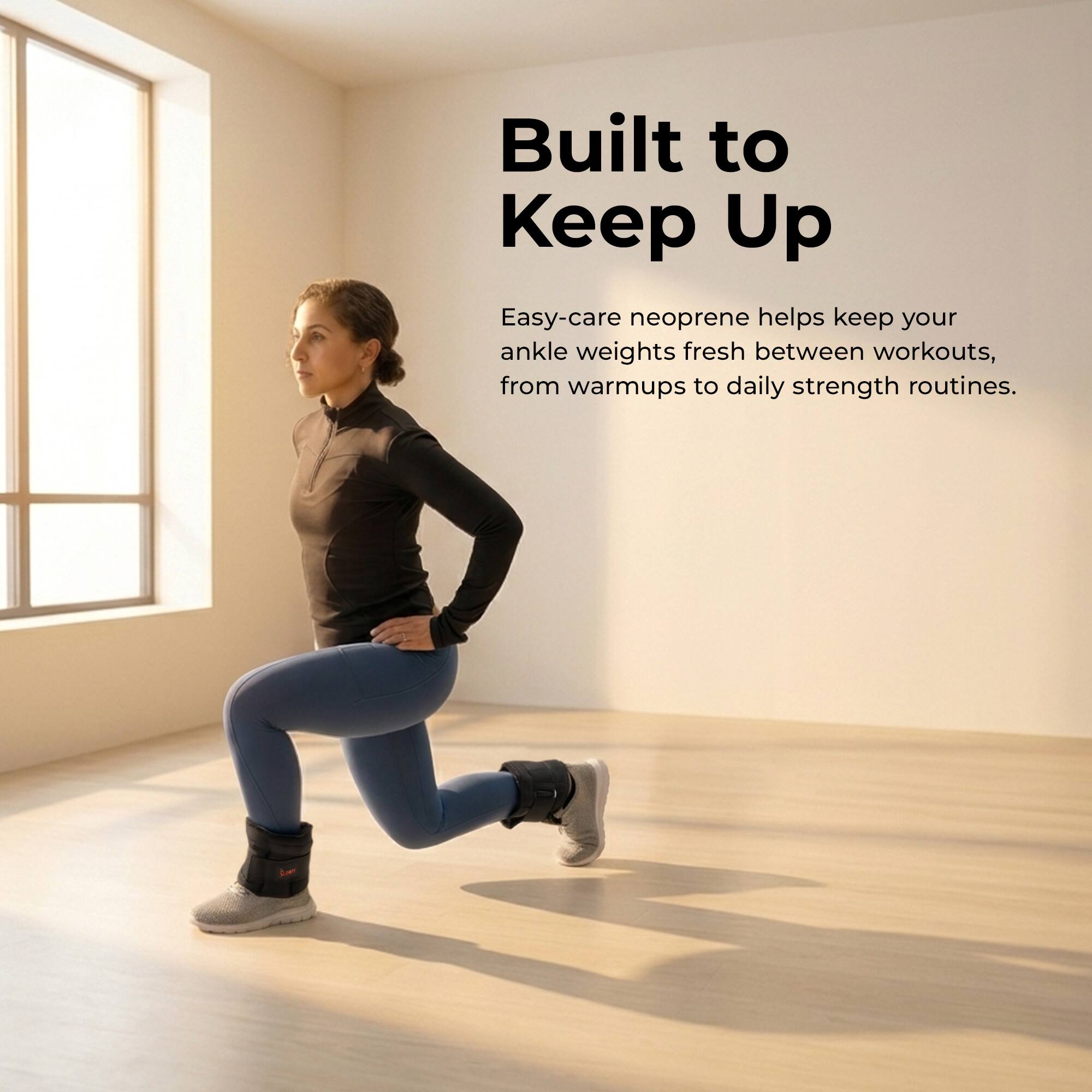 Built to Keep Up

Easy-care neoprene helps keep your ankle weights fresh between workouts, from warmups to daily strength routines.