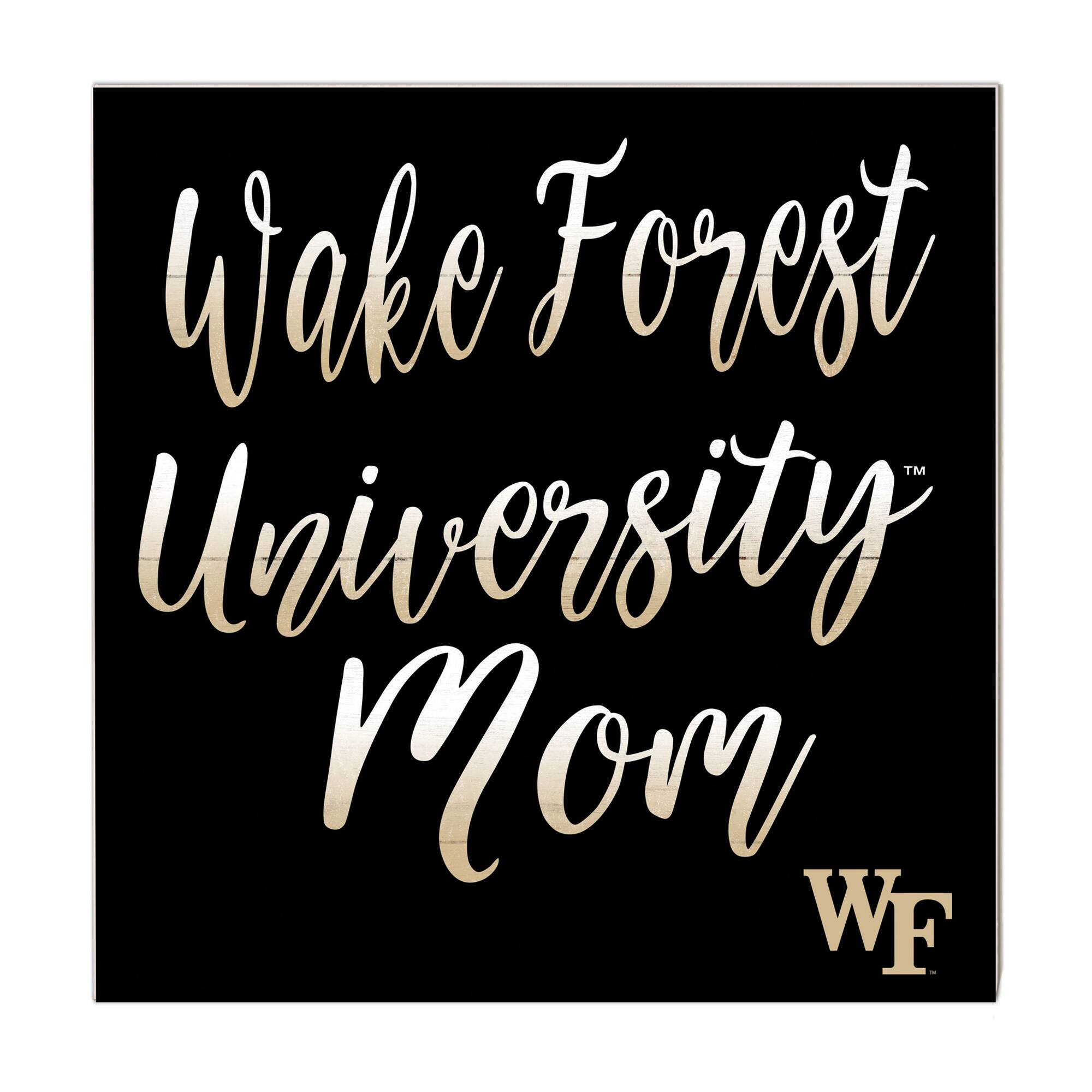 Wake Forest Demon Deacons 10'' x 10'' Mom Plaque