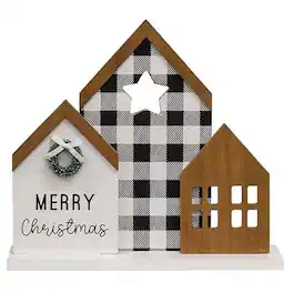 BreeBe - Merry Christmas Woodland Cutout Home - Multicolor