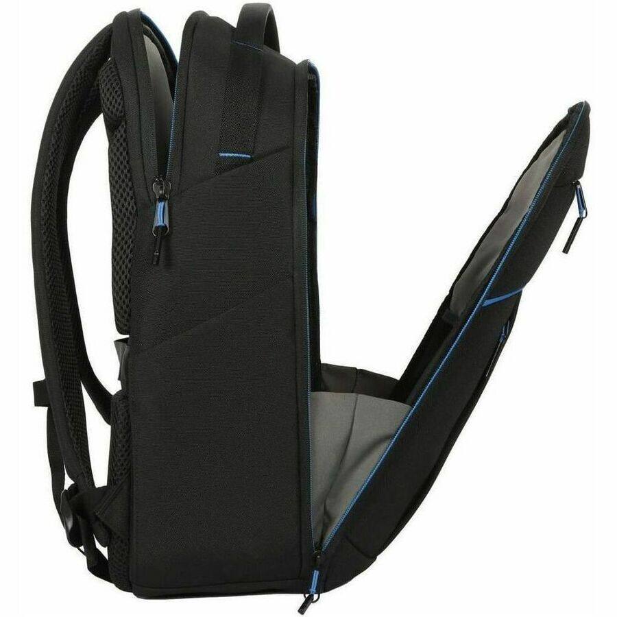 Alt View 6. Targus - Targus Coastline EcoSmart TBB643GL Carrying Case (Backpack) for 15" to 16" Notebook - Black - TAA Compliant - Impact - Black.