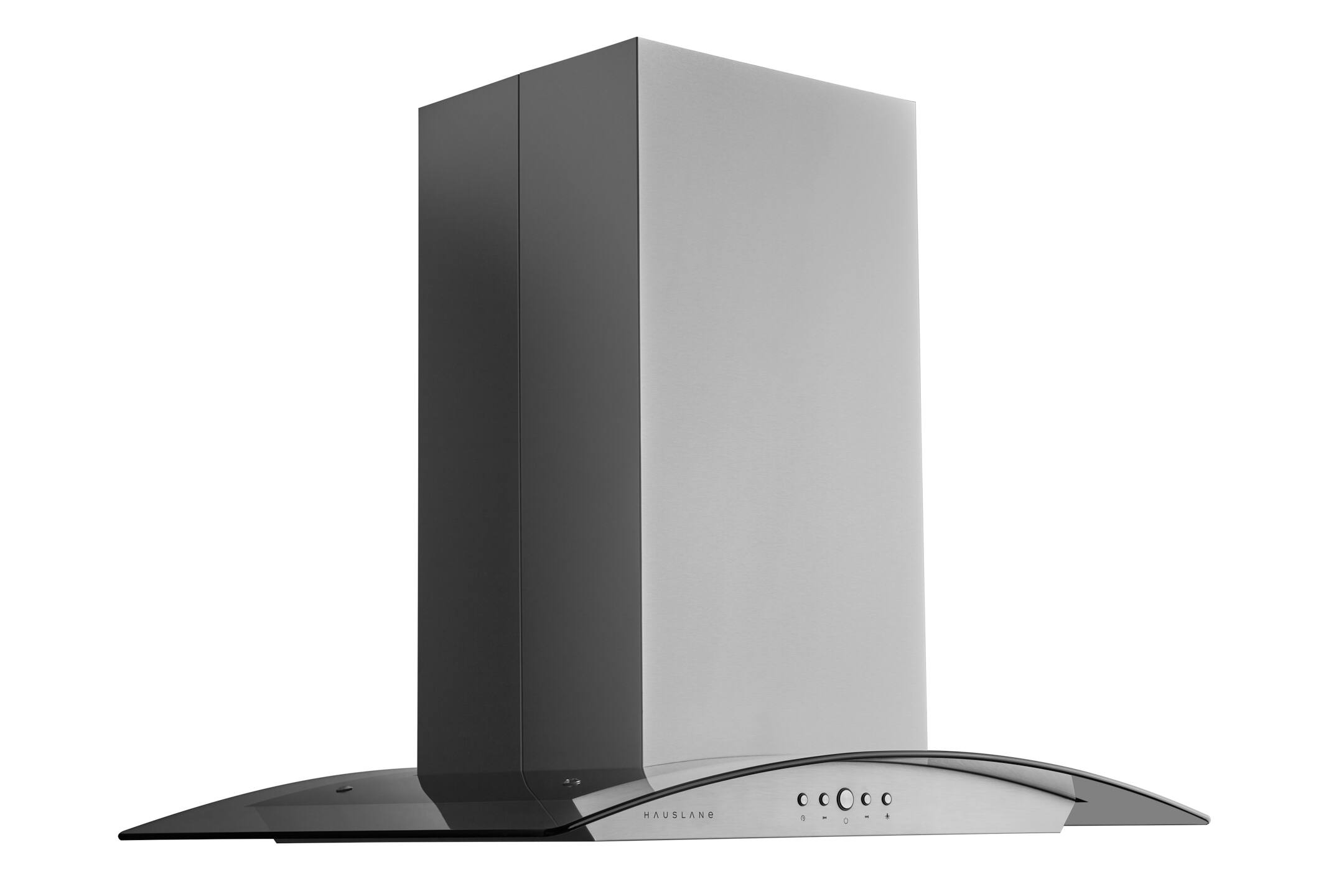 Alt View 3. Hauslane - Hauslane IS-200 36-in Convertible Stainless Steel Island Range Hood - Silver.