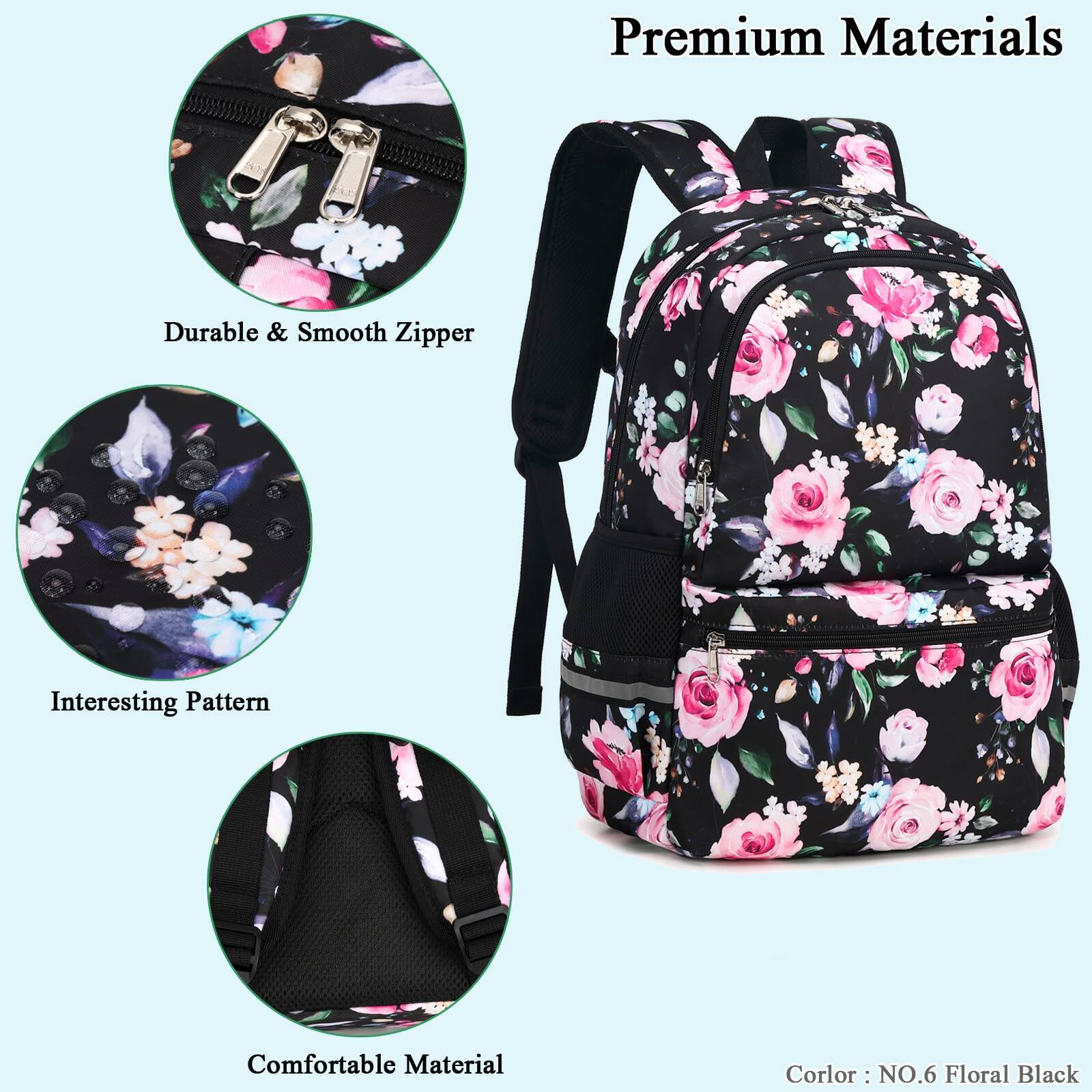 Pacoar Cade Backpack For School With Lunch Box Set Elementary Bookbag ...