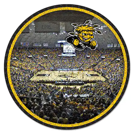 Front. WinCraft - Wichita State Shockers 500-Piece Team Puzzle - Multicolor.