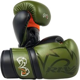 RIVAL - Boxing RS80V Impulse Hook and Loop Sparring Gloves - 18 oz. - Khaki Green