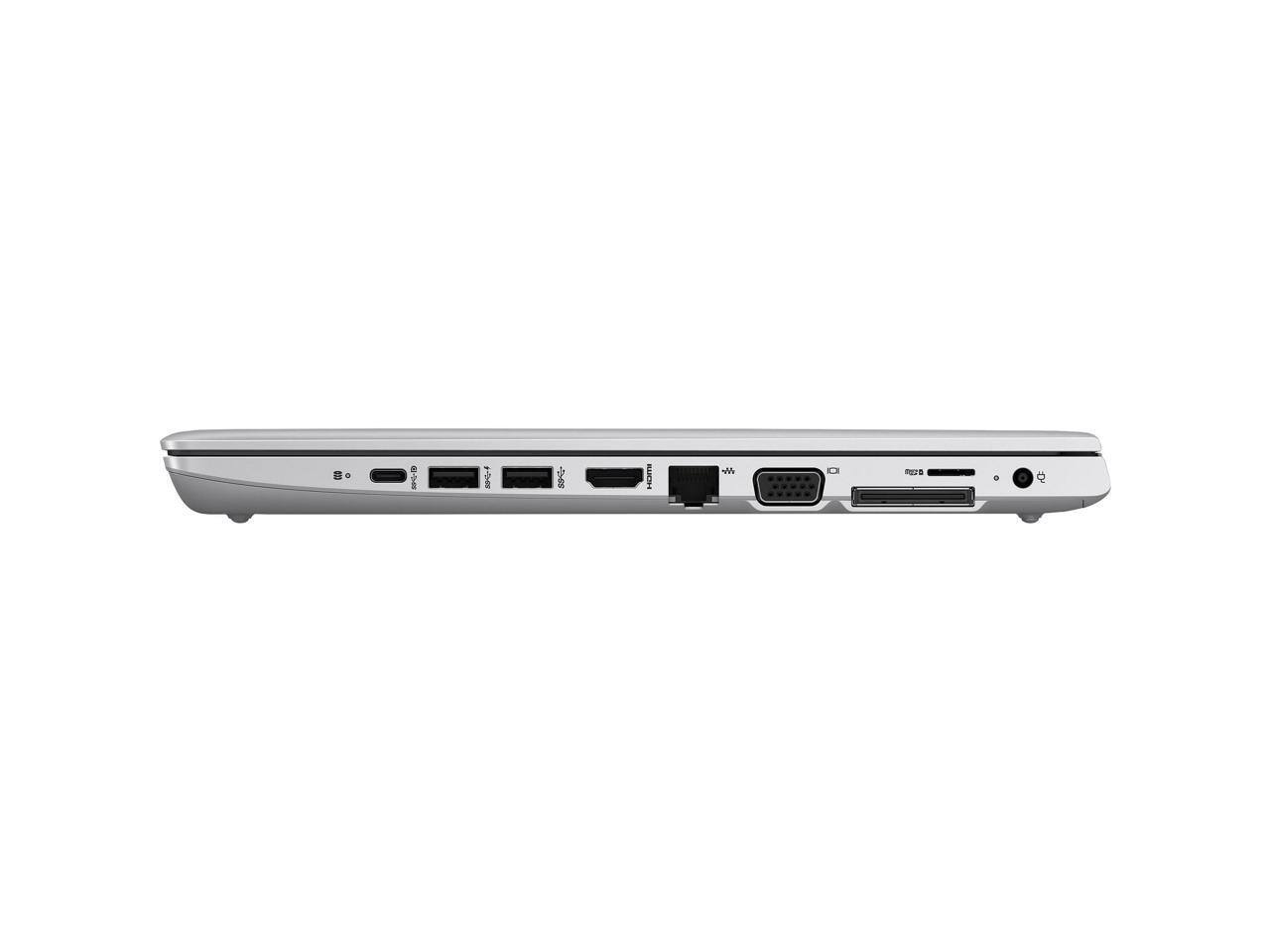Alt View 3. HP - HP ProBook 640 G5, Intel Core i5-8265U 1.6GHz, 16GB, 256GB NVMe SSD, 14" HD, Windows 11 Pro 64-bit - Silver.