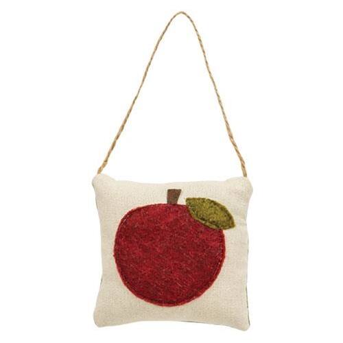 Front. BreeBe - *Apple Pillow Ornament - Multicolor.