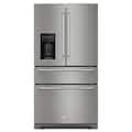 KitchenAid - 36 in. Wide 26 cu. ft. Multi-Door French Door Refrigerator with Platinum Interior - Stainless Steel