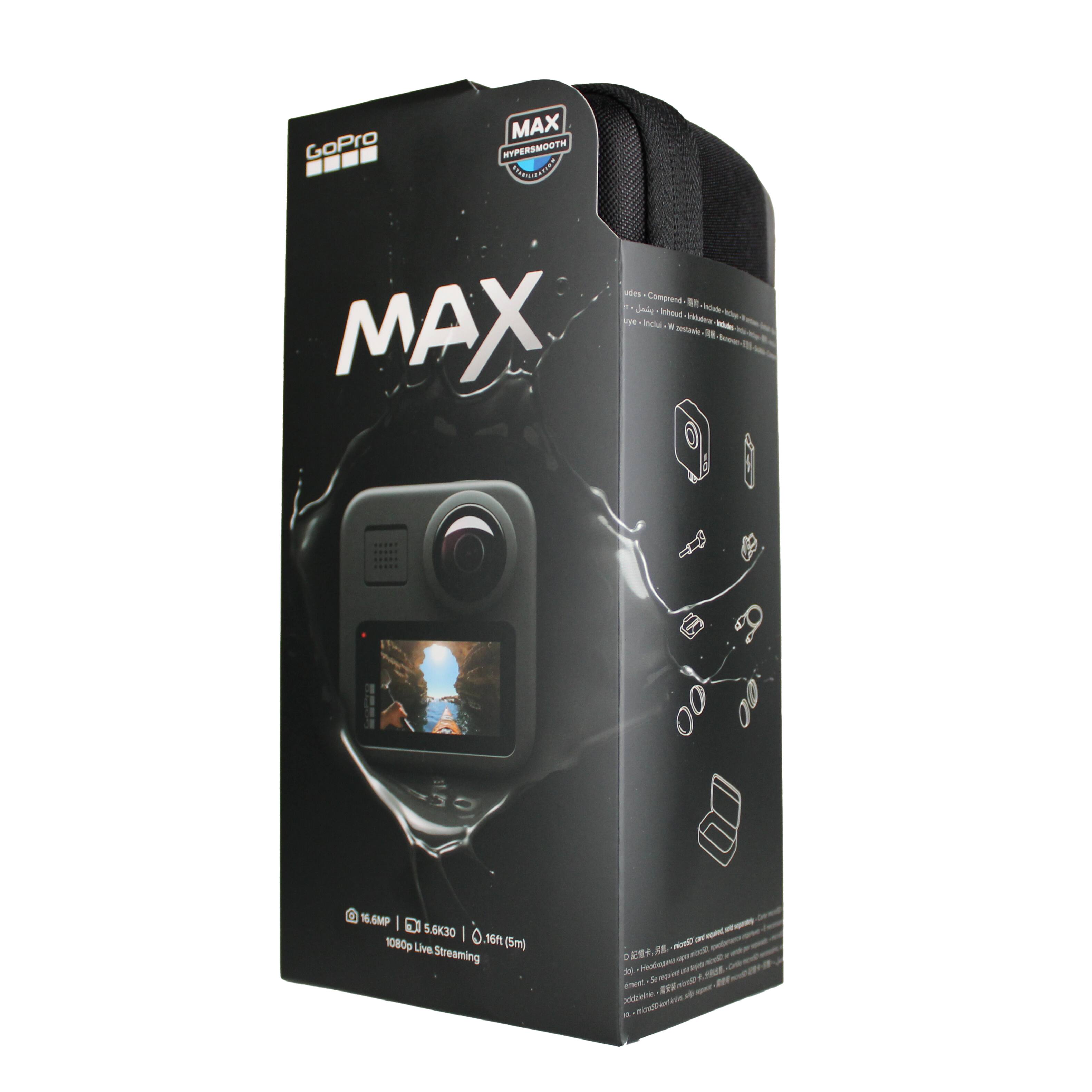 MAX GoPro HYPERSMOOTH HET ldes - Comprend - 1 sout. - T inctu - 1 Os - MAX O - 15MP | 5.6K30 | 1080p Live (5m) Streaming