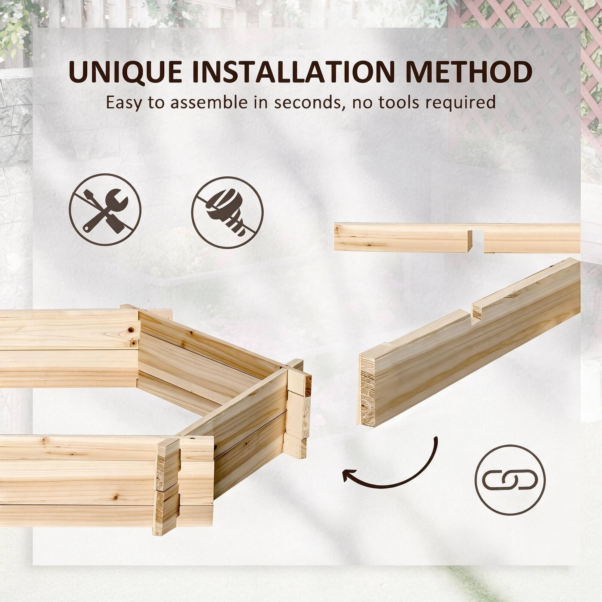 UNIQUE INSTALLATION METHOD  
Easy to assemble in seconds, no tools required